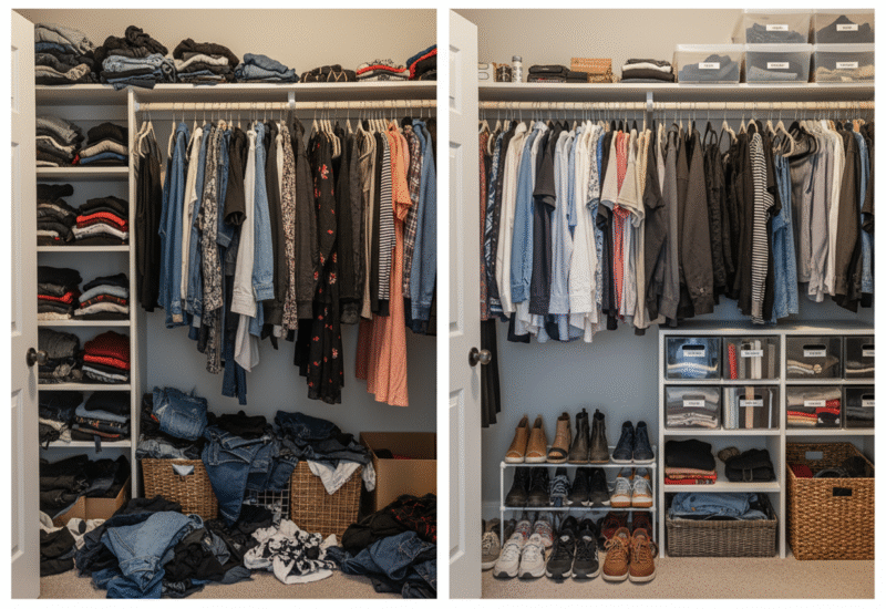 Organização de Closet- Dobre o Espaço Sem Reformas